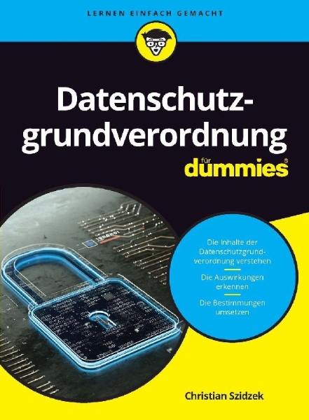 Buchcover und Innenansicht für das Buch: Datenschutzgrundverordnung für Dummies