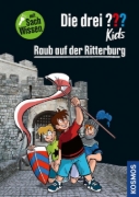 Buchcover und Innenansicht für das Buch: Die drei ??? Kids Raub auf der Ritterburg