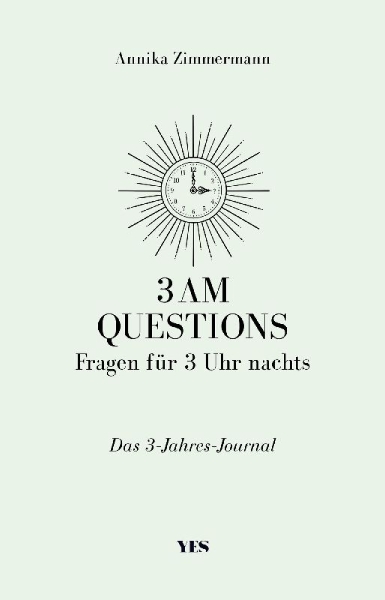 Buchcover und Innenansicht für das Buch: 3 AM Questions - Fragen für 3 Uhr nachts