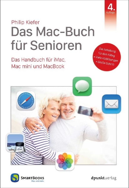 Buchcover und Innenansicht für das Buch: Das Mac-Buch für Senioren