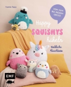 Buchcover und Innenansicht für das Buch: Happy Squishys häkeln - Niedliche Plüschtiere für Squishmallow-Fans