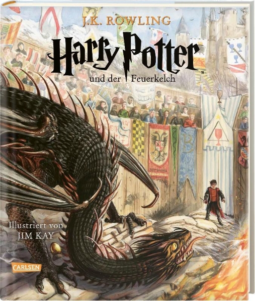 Buchcover und Innenansicht für das Buch: Harry Potter and the Goblet of Fire