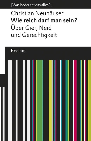 Buchcover und Innenansicht für das Buch: Wie reich darf man sein?