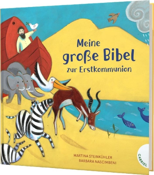 Buchcover und Innenansicht für das Buch: Meine große Bibel zur Erstkommunion