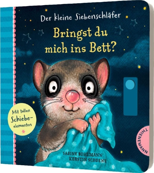 Buchcover und Innenansicht für das Buch: Der kleine Siebenschläfer: Bringst du mich ins Bett?