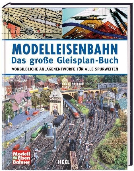 Buchcover und Innenansicht für das Buch: Modelleisenbahn - Das große Gleisplan-Buch
