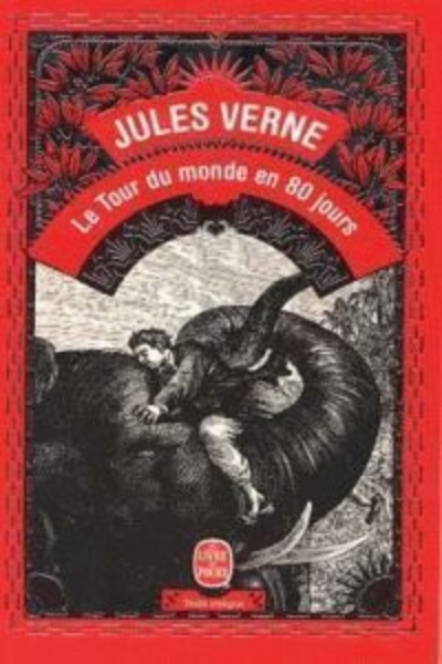 Buchcover und Innenansicht für das Buch: Le tour du monde en 80 jours