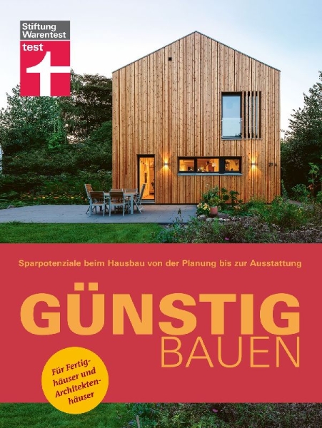 Buchcover und Innenansicht für das Buch: Günstig bauen