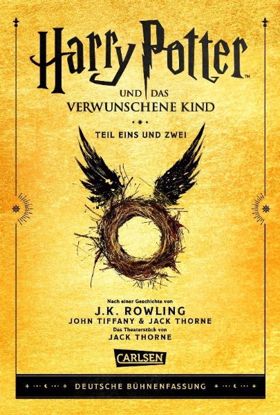 Buchcover und Innenansicht für das Buch: Harry Potter and the Cursed Child Parts One and Two: Special Rehearsal Edition Script