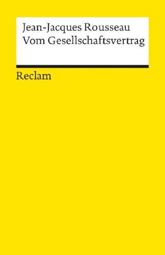 Buchcover und Innenansicht für das Buch: Vom Gesellschaftsvertrag
