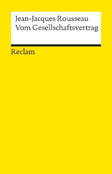 Buchcover und Innenansicht für das Buch: Vom Gesellschaftsvertrag