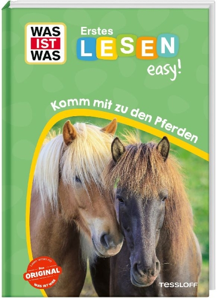 Buchcover und Innenansicht für das Buch: WAS IST WAS Erstes Lesen easy! Komm mit zu den Pferden