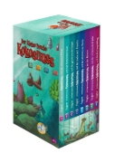 Buchcover und Innenansicht für das Buch: Der kleine Drache Kokosnuss - Jubiläums-Schuber