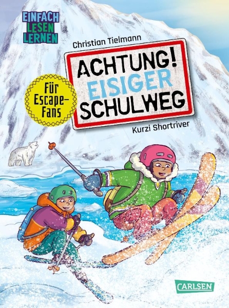 Buchcover und Innenansicht für das Buch: Achtung!: Eisiger Schulweg