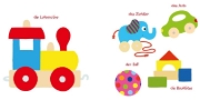 Buchcover und Innenansicht für das Buch: Baby Pixi 46: Mein Baby-Pixi Buggybuch: Lieblingssachen