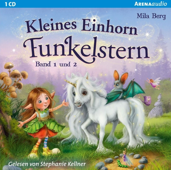 Buchcover und Innenansicht für das Buch: Kleines Einhorn Funkelstern (Band 1 und 2)