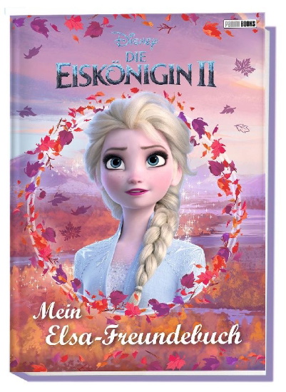 Buchcover und Innenansicht für das Buch: Disney Die Eiskönigin 2: Mein Elsa-Freundebuch