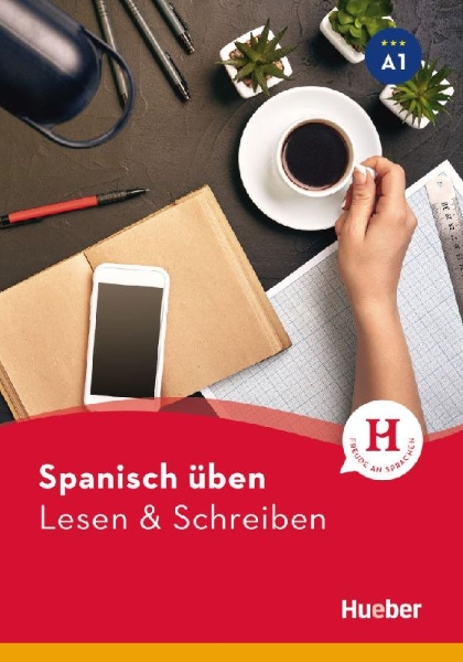 Buchcover und Innenansicht für das Buch: Spanisch üben - Lesen & Schreiben A1