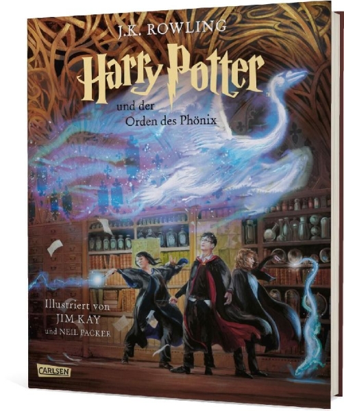 Buchcover und Innenansicht für das Buch: Harry Potter and the Order of the Phoenix