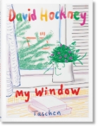 Buchcover und Innenansicht für das Buch: David Hockney. My Window