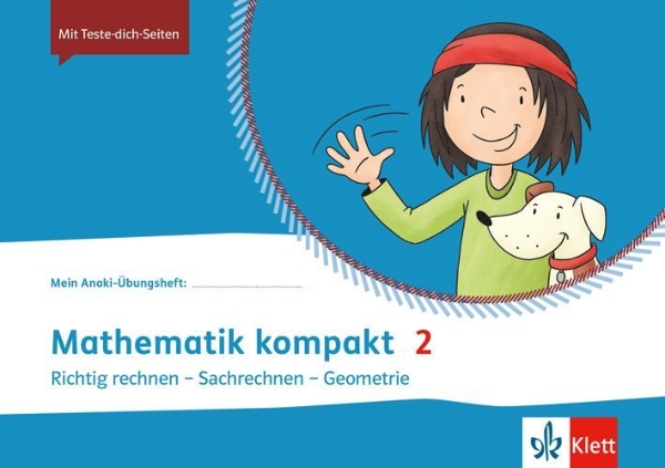 Buchcover und Innenansicht für das Buch: Mein Anoki-Übungsheft. Übungsheft Mathematik kompakt 2