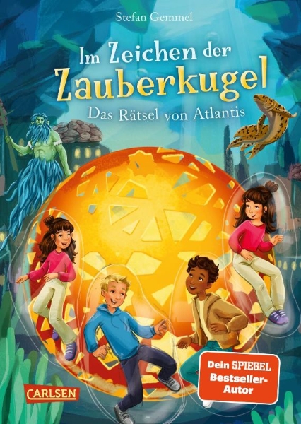 Buchcover und Innenansicht für das Buch: Im Zeichen der Zauberkugel 10: Das Rätsel von Atlantis