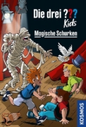 Buchcover und Innenansicht für das Buch: Die drei ??? Kids Magische Schurken