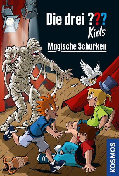 Buchcover und Innenansicht für das Buch: Die drei ??? Kids Magische Schurken