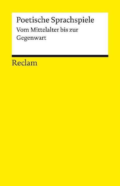 Buchcover und Innenansicht für das Buch: Poetische Sprachspiele