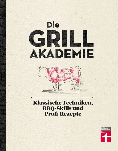 Buchcover und Innenansicht für das Buch: Die Grillakademie