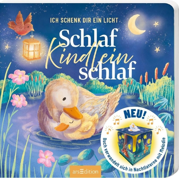 Buchcover und Innenansicht für das Buch: Ich schenk dir ein Licht! Schlaf, Kindlein, schlaf