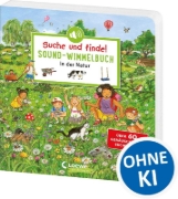 Buchcover und Innenansicht für das Buch: Suche und finde! Sound-Wimmelbuch - In der Natur