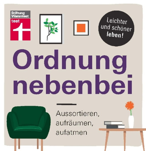 Buchcover und Innenansicht für das Buch: Ordnung nebenbei
