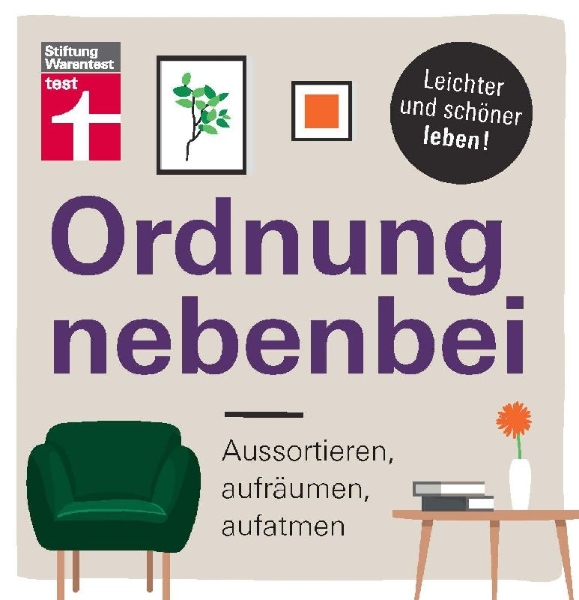 Buchcover und Innenansicht für das Buch: Ordnung nebenbei