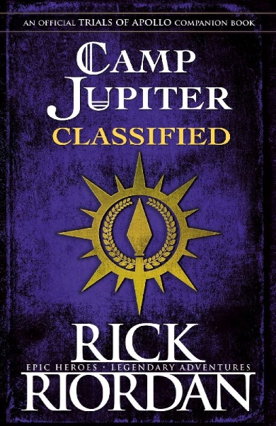Buchcover und Innenansicht für das Buch: Camp Jupiter Classified