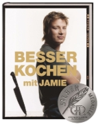 Buchcover und Innenansicht für das Buch: Besser kochen mit Jamie Oliver