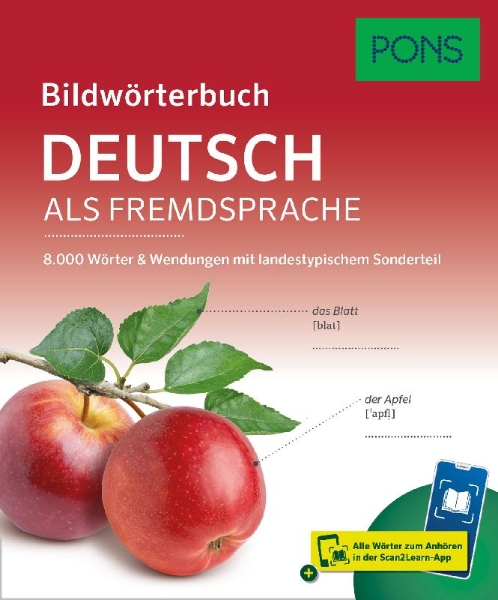 Buchcover und Innenansicht für das Buch: PONS Bildwörterbuch Deutsch als Fremdsprache