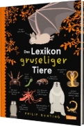 Buchcover und Innenansicht für das Buch: Das Lexikon gruseliger Tiere