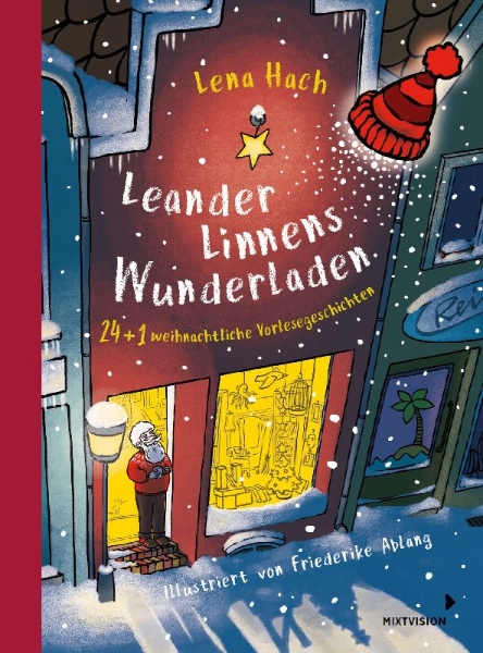 Buchcover und Innenansicht für das Buch: Leander Linnens Wunderladen