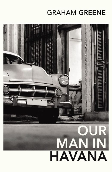 Buchcover und Innenansicht für das Buch: Unser Mann in Havanna