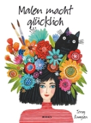 Buchcover und Innenansicht für das Buch: Malen macht glücklich
