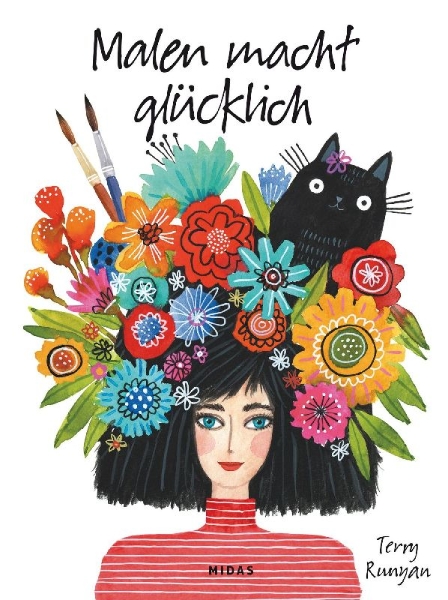 Buchcover und Innenansicht für das Buch: Malen macht glücklich