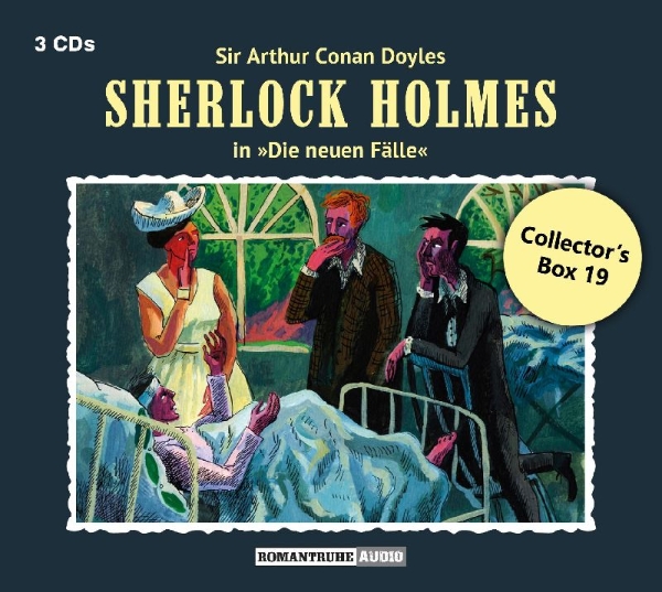 Buchcover und Innenansicht für das Buch: Sherlock Holmes - neue Fälle Collector Box 19