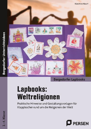 Buchcover und Innenansicht für das Buch: Lapbooks: Weltreligionen - 2.-4. Klasse