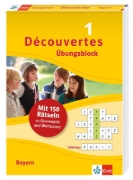 Buchcover und Innenansicht für das Buch: Découvertes 1 Bayern (ab 2017) - Übungsblock zum Schulbuch