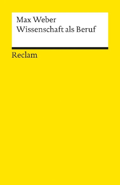 Buchcover und Innenansicht für das Buch: Wissenschaft als Beruf