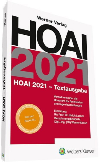 Buchcover und Innenansicht für das Buch: HOAI 2021 - Textausgabe