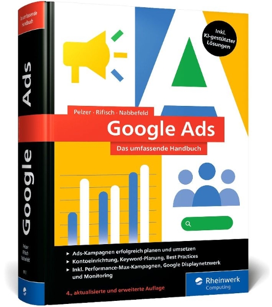 Buchcover und Innenansicht für das Buch: Google Ads