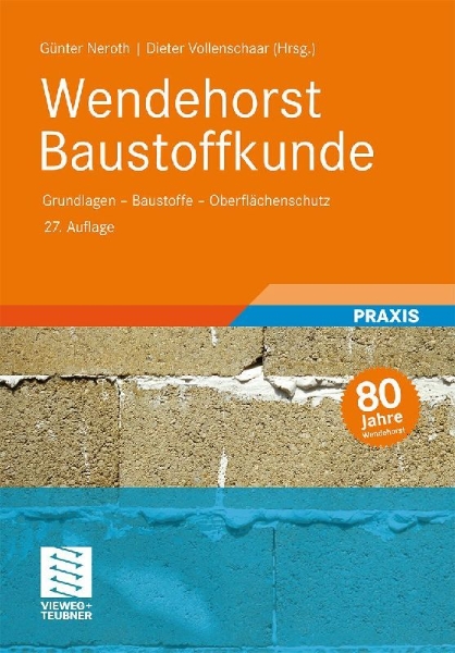 Buchcover und Innenansicht für das Buch: Wendehorst Baustoffkunde