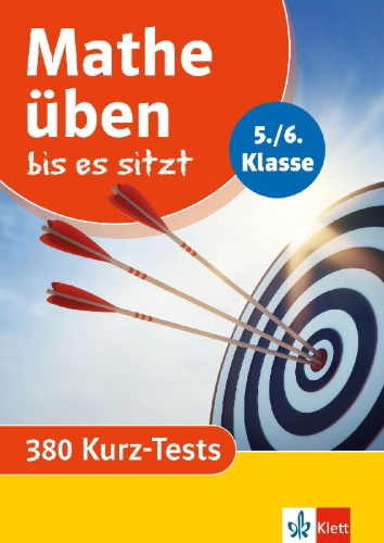 Buchcover und Innenansicht für das Buch: Mathe üben bis es sitzt 5./6. Klasse